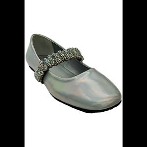 Kenneth Cole Reaction Elina Jewel Mary Jane Ballet Flat Silver - Medium